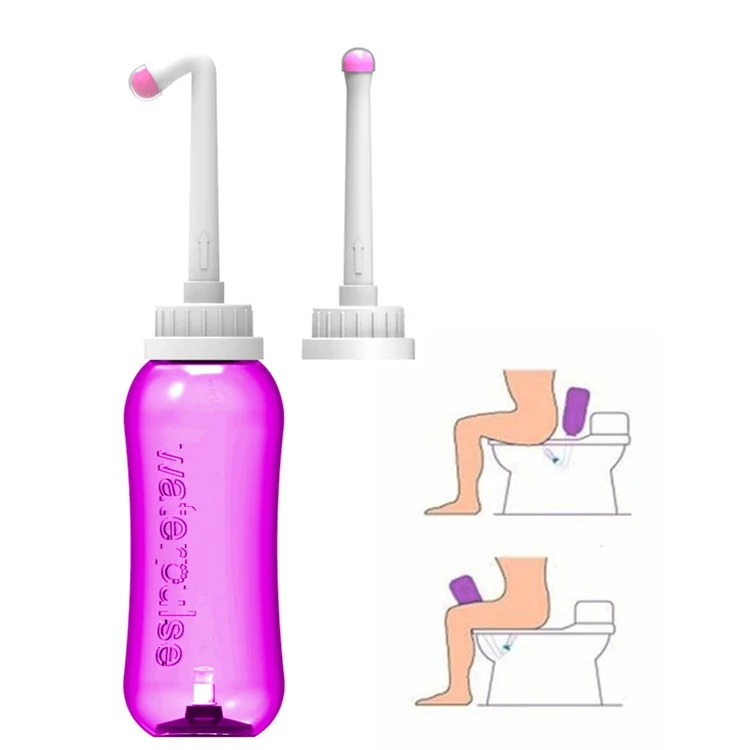 WaterPulse 500ml Handheld Bidet Rociador Limpiador Personal Limpiador De Higiene Botella De Fondo Limpiaparabrisas