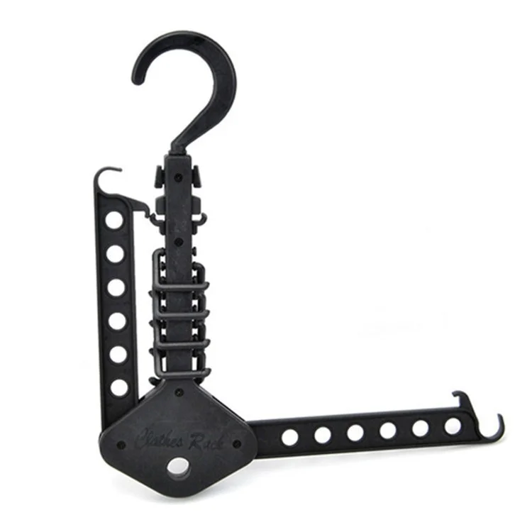 Plegable Magic Hanger Space Saving Multi Hook Organizer Organizador Armario Colgante - Negro