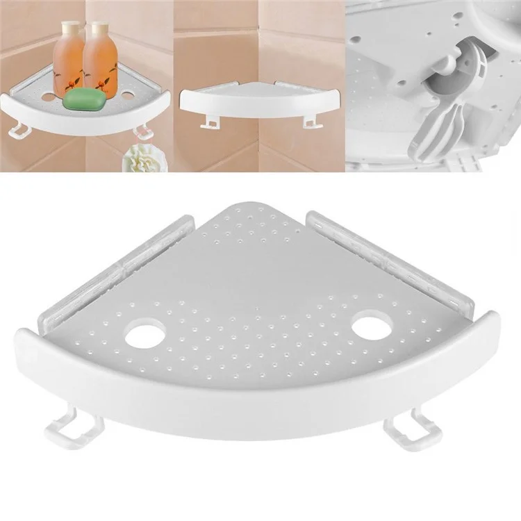 Mensola per doccia angolare triangolare per bagno, porta oggetti e organizer