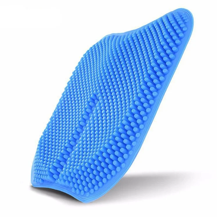 Respirável Fresco Silicone Carro Assento Assento Massagem Não Deslizante Cadeira Sofá Assento Esteira - Azul