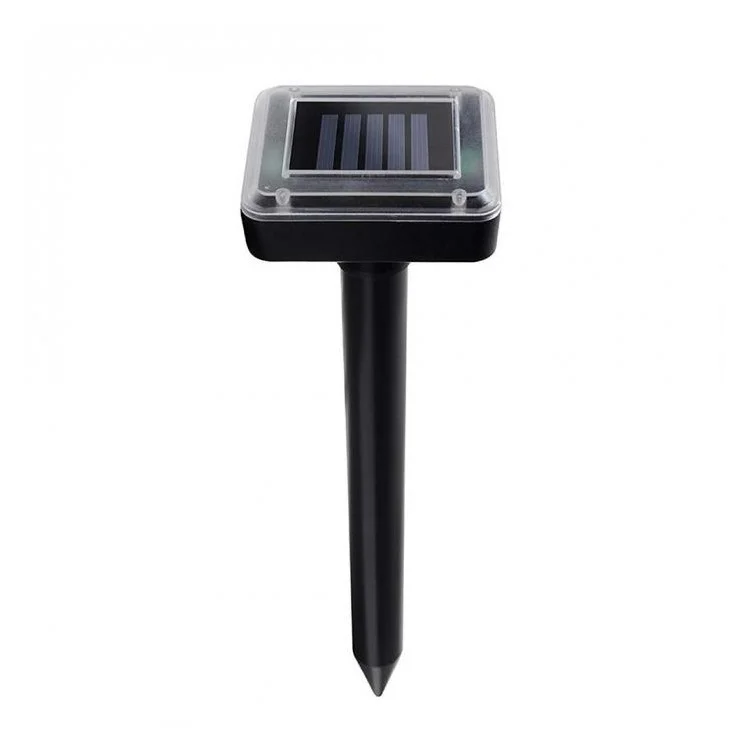 2 PCS répulsif solaire ultrasonique contre les rats, les souris, les chats et les chiens - Contrôle des nuisibles pour le jardin