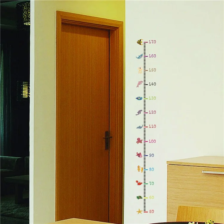 Wandaufkleber Kinder Höhe Chart Cartoon Height Lineal Home Decor Dekoration - 1018