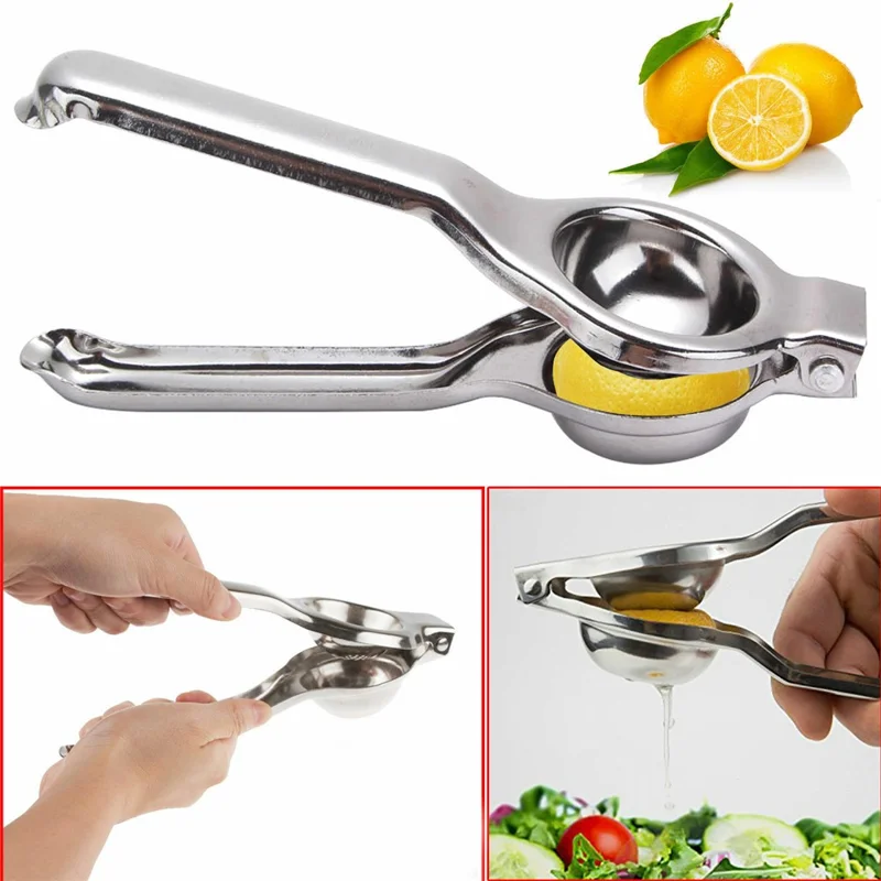Stainless Steel Lemon Lime Squeezer Juicer Home Kitchen Manual Hand Press Tool