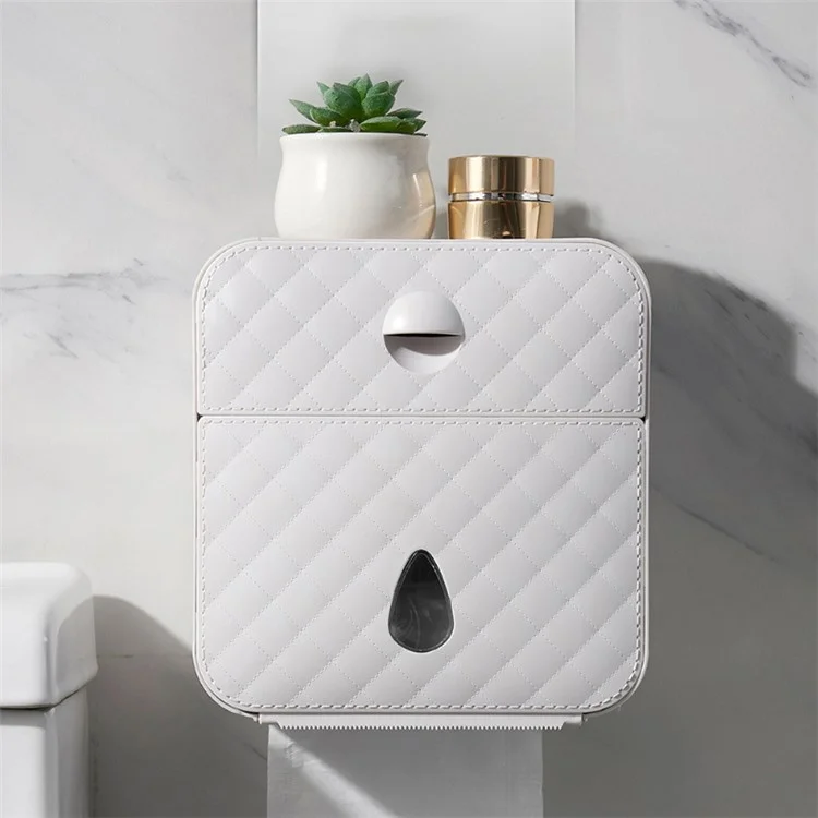 SANQING FLOWER Multi-function Non-punching Toilet Bathroom Paper Towel Box