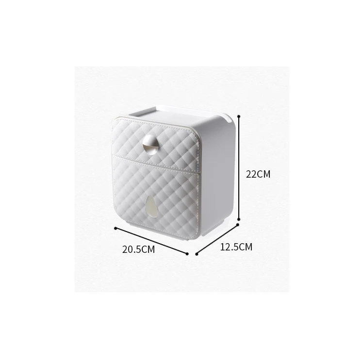 SANQING FLOWER Multi-function Non-punching Toilet Bathroom Paper Towel Box