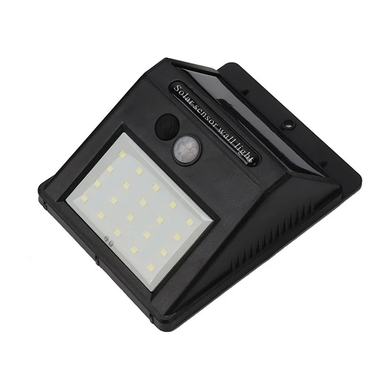 Lámpara de inducción corporal humana con 20 LED y 3 funciones, luz solar para jardín y patio