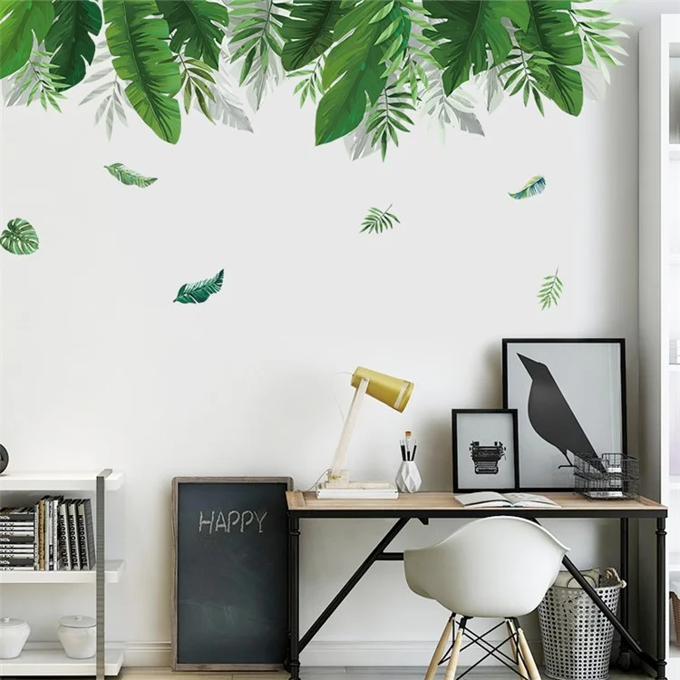 60x90cm Folhas Padrão Adesivos De Parede Home Decoração Sala Adesiva Papel De Parede Mural Art Decal