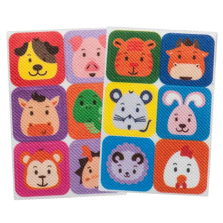 6pcs / Sac Dessin Animé Herban Essential Huile Essentielle Autocollants Répulsifs Patches Pour Adulte / Enceinte / Infant / Enfant - De Forme Carrée