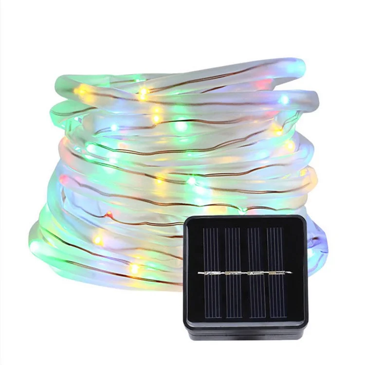 Luz de tira arco iris resistente al agua para exteriores de 7m 50-LED con 8 modos - Multicolor