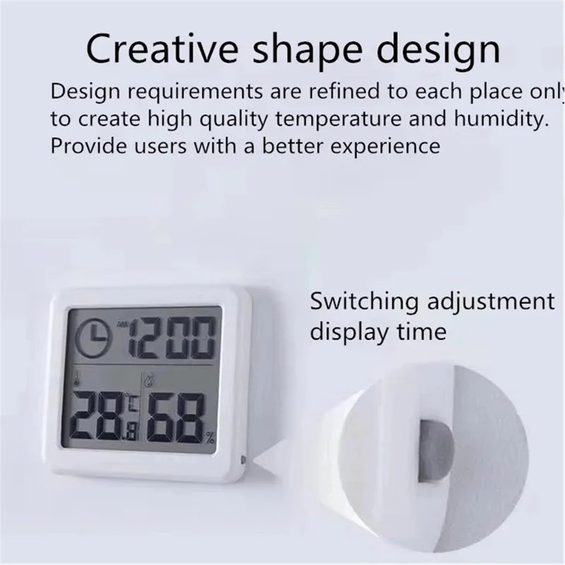 Elektronische Temperatuur- en Vochtigheidsmonitor Multifunctionele Thermometer Automatische Hygrometer