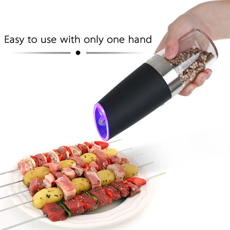 Electric Grinder of Pepper LED Creative Seasoning Spice Grinder Kitchen Utensils