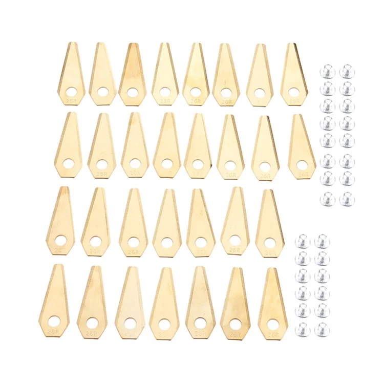 30 Pcs / Pack 49x19x1mm Remplacement De Lame De Tondeuse Robotique Pour Bosch Indego