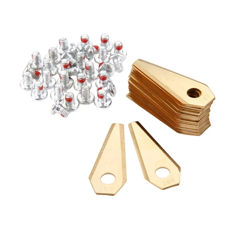 30pcs / Pack 49x19x1mm Robotermäherklinge Ersatz Für Bosch Indego