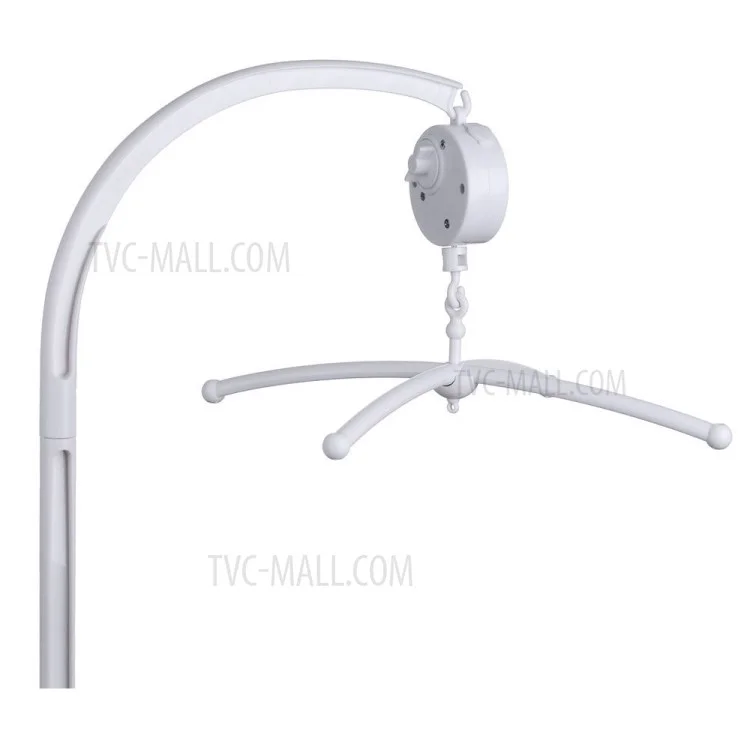 Baby Crib Mobile Bed Bell Toy Holder Arm Bracket + Wind-up Music Box