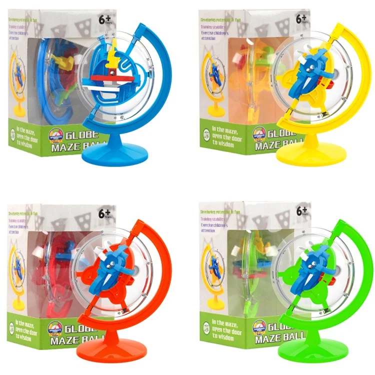 1Pc Баланс Лабиринт Puzzle Child Kid Toy 50 Барьеры 3D Лабиринт Magic Интеллектуальный Шар