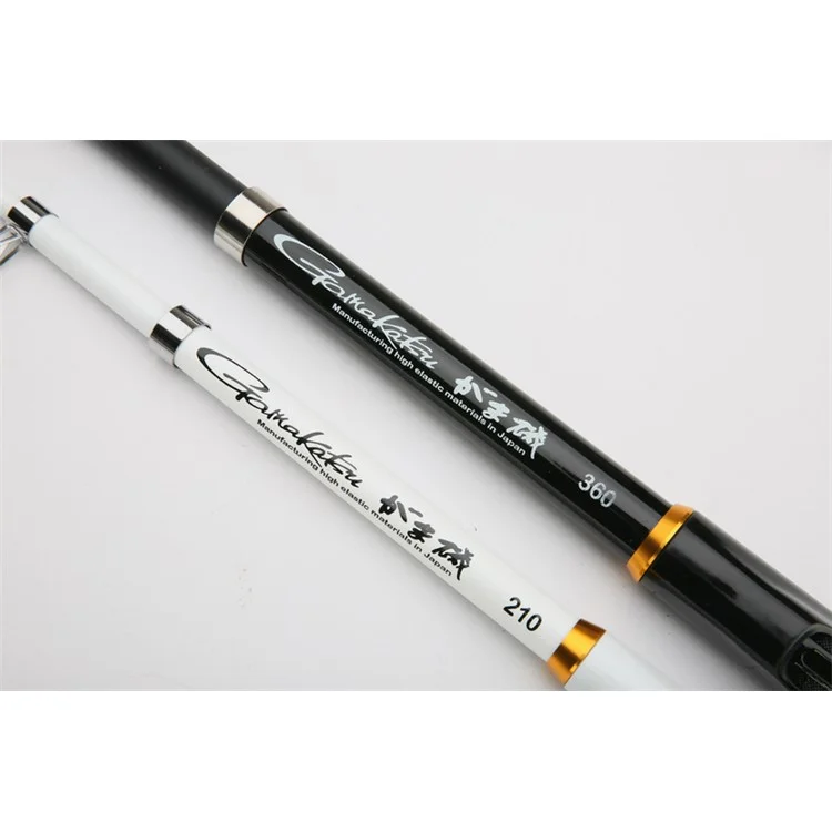 2.4M Fishing Rod Reel Combos Carbon Telescopic Fishing Rod Pole - Black
