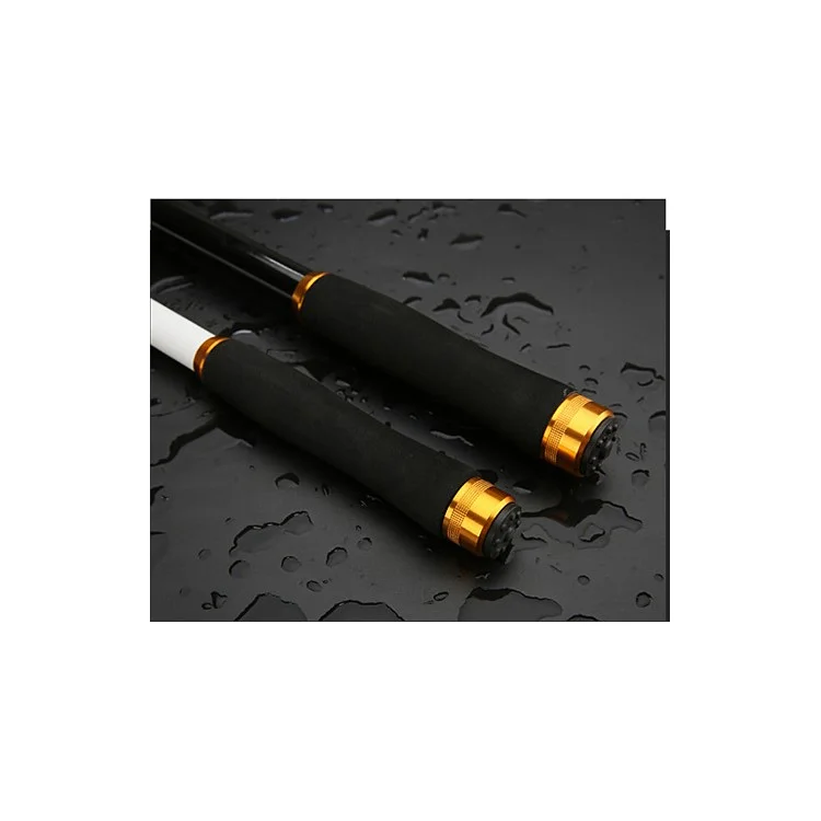 2.4M Fishing Rod Reel Combos Carbon Telescopic Fishing Rod Pole - Black