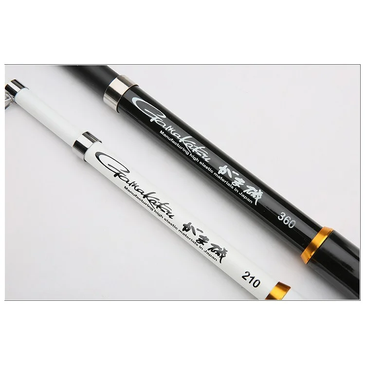 2.4M Fishing Rod Reel Combos Carbon Telescopic Fishing Rod Pole - Black