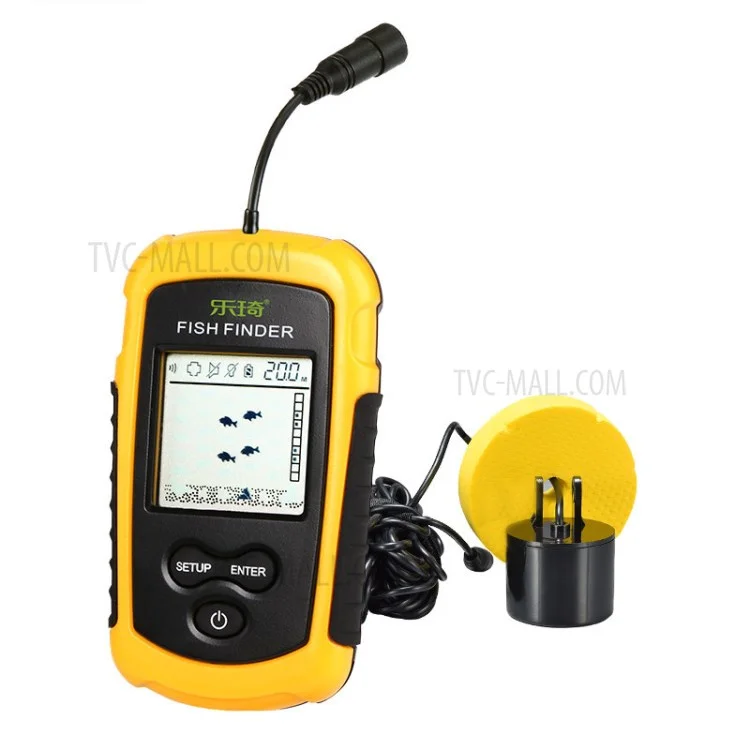 Lucky FFC1108 -1 Finder de Poisson Câblé de Sonar Intelligent Avec Écran LCD Haute Définition et Alarme de Poisson