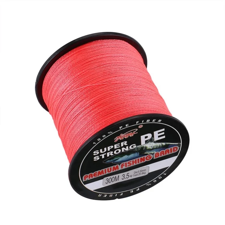 Linha de Pesca de Monofilamentos Super Forte 300m - Vermelho / 1,0#: 0,16mm/18 Lb/8,3kg