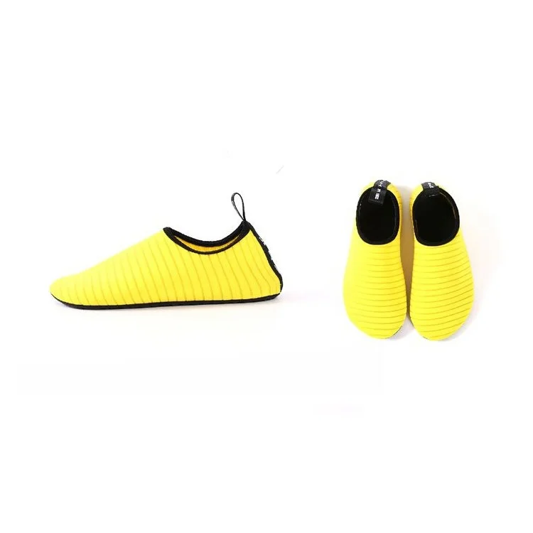 Water Socks Durable Aqua Barefoot Shoes Beach Pool Swimming Snorkeling Shoes - Yellow, Size: 38