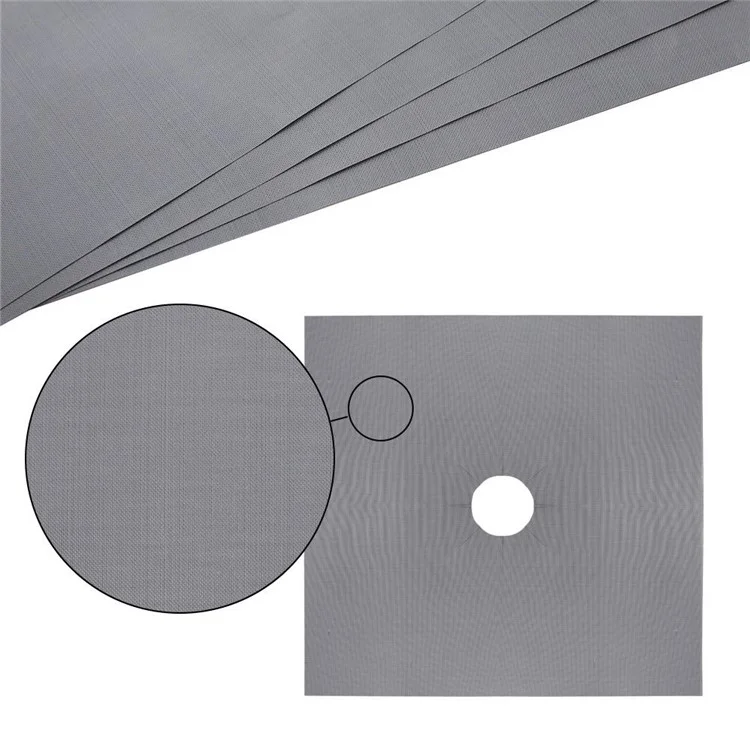 6PCS Non Stick Heat Resistant Gas Stove Burner Covers Protectors