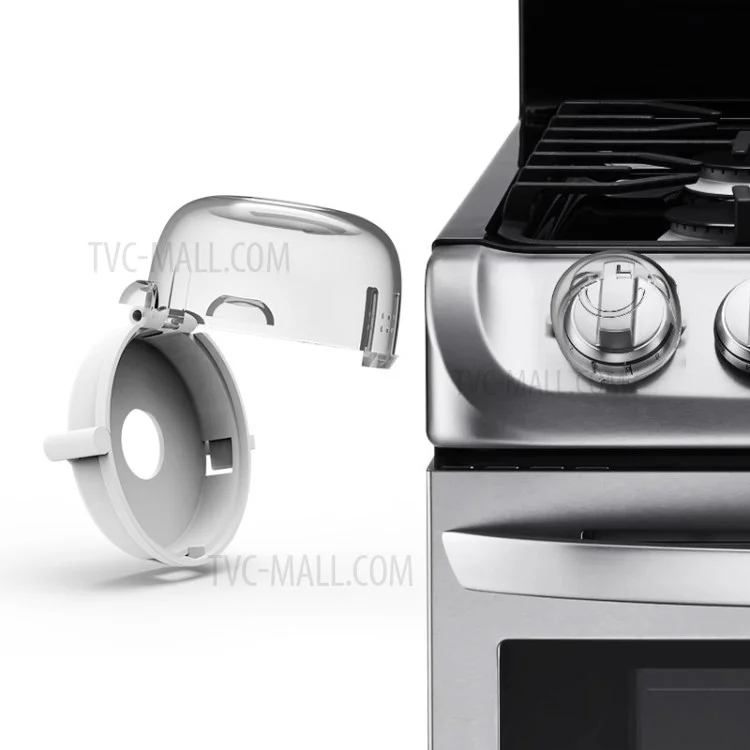 4PCS/Pack Universal Kitchen Stove Knob Covers Oven Knobs Protector Gas Child Safety Locks