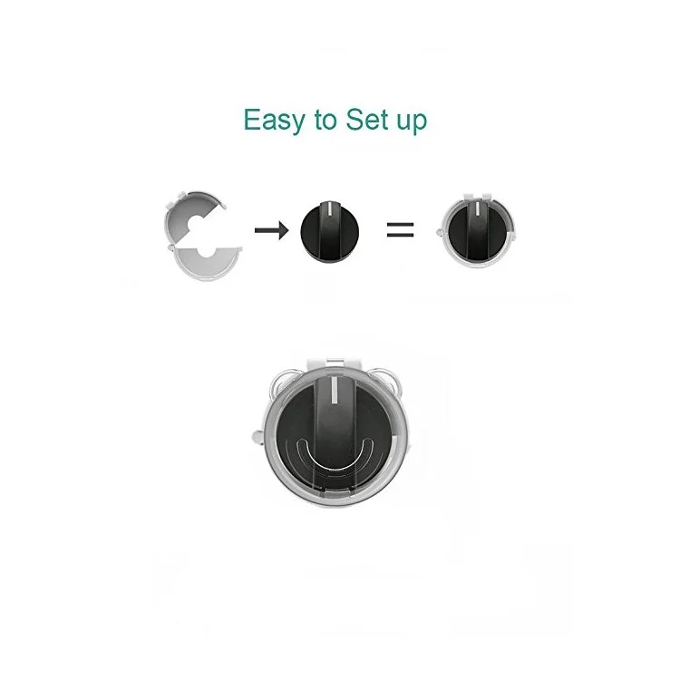 4PCS/Pack Universal Kitchen Stove Knob Covers Oven Knobs Protector Gas Child Safety Locks