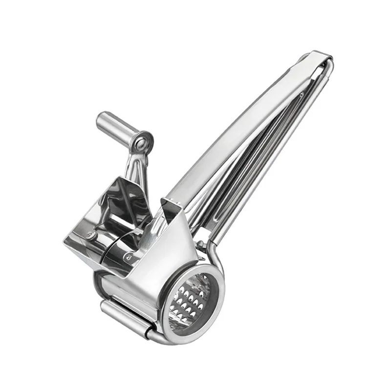 Stainless Steel Hand Rotating Cheese Grater Rotary Ginger Slicer Kitchen Gadget