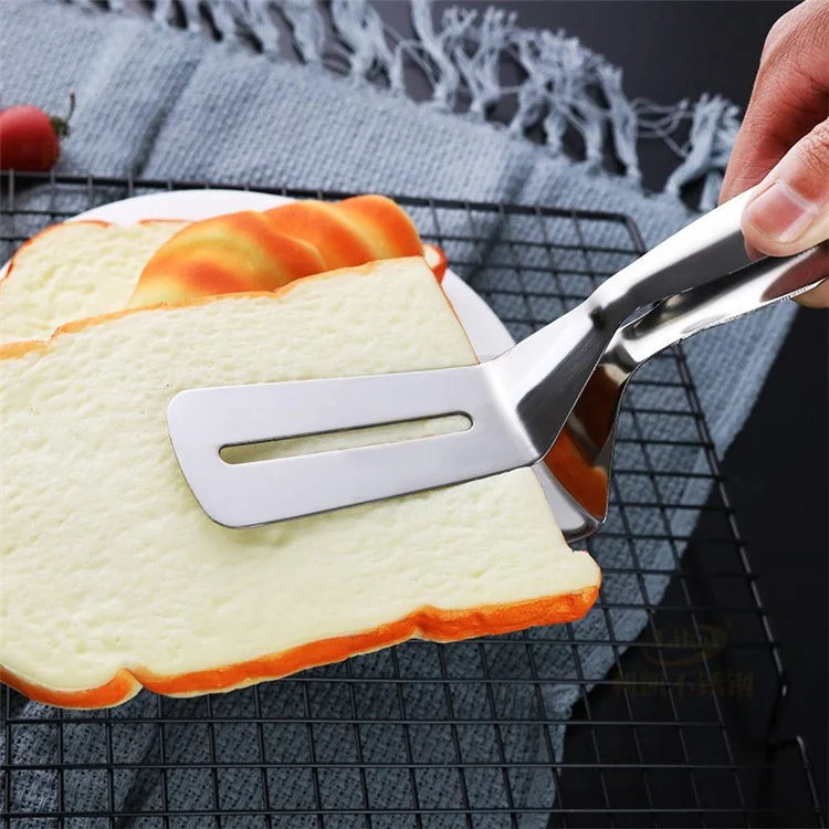 Stainless Steel Fried Fish Steak Clip Sandwich Food Pizza Shovel Clip