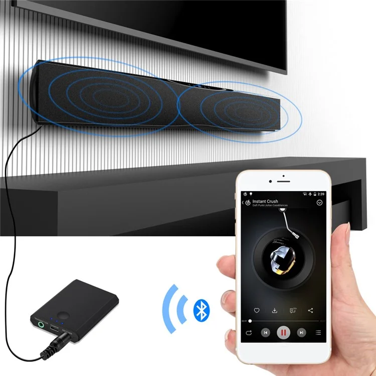 BLS-TX7 2 in 1 Bluetooth Transmitter & Receiver Bluetooth Audio Adapter 3.5mm Stereo Audio Player