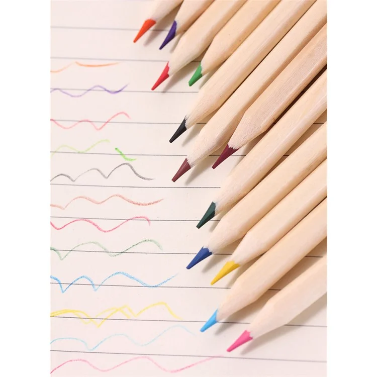 12-Color Colored Pencils Drawing Pencils for Sketch - Length: 19.5 cm