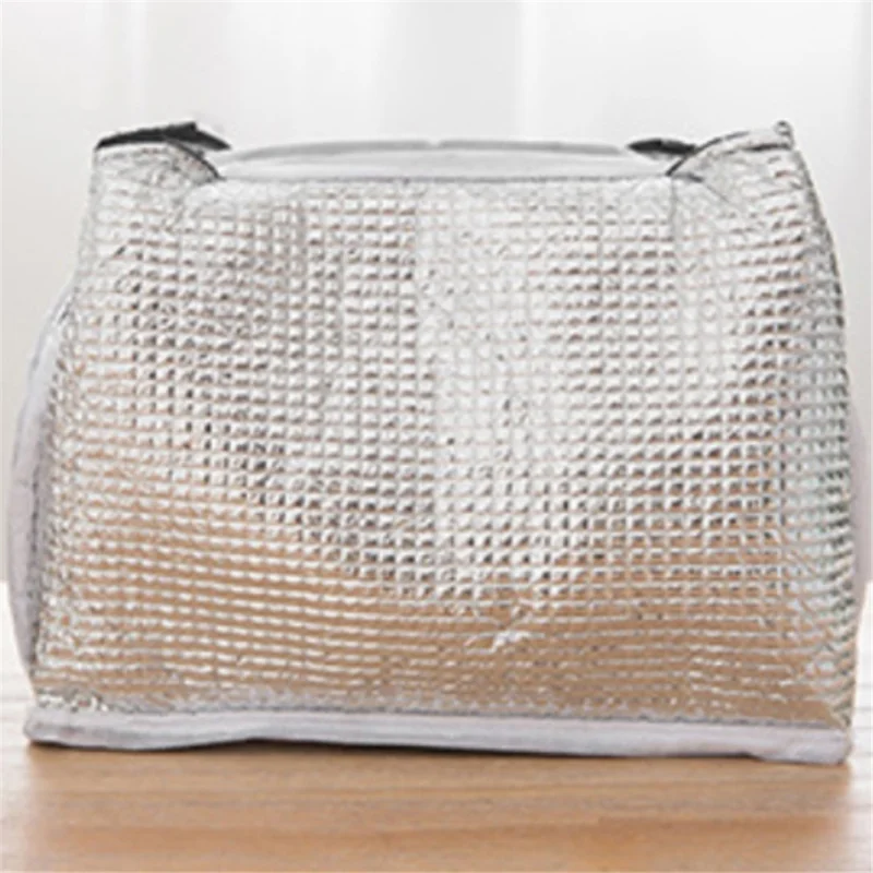 Thermal Cooler Waterproof Insulated Lunch Bag Thickened Portable Picnic Storage Bag - Grey