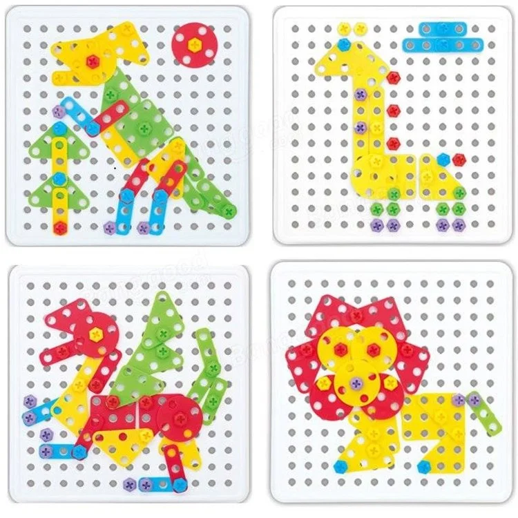 Animal Assembly Model Kit Block Toy Educational Children DIY Toy