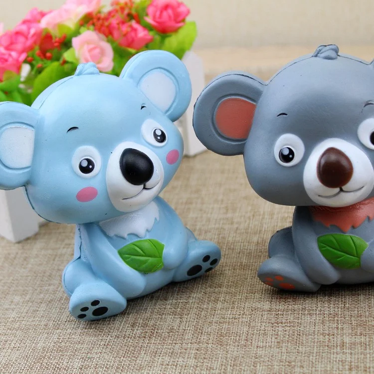 PU Stress Relief Koala Reduced Pressure Squishy Toy - Grey