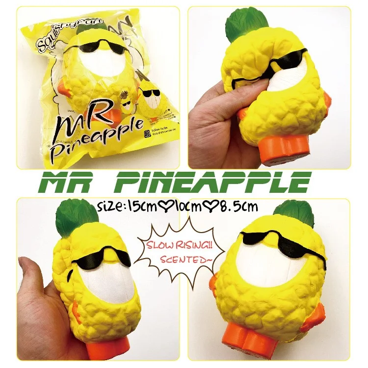 Squishy Stress Relief Squeezing Simulative Pineapple Bread Pressure Reduced Toy