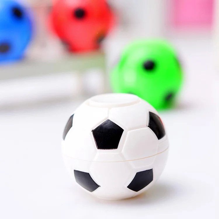 Mini Fidget Rotation Football Soccer Spinner Anti Stress Relax Gyro Toy - White