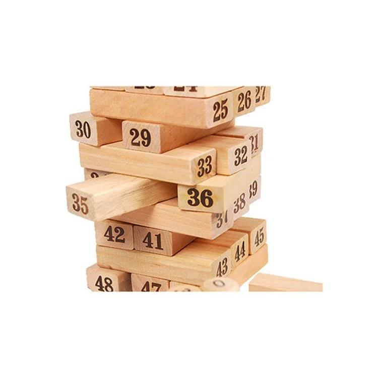 48 Stück große digitale Kaskaden-Holzblöcke Spielzeug