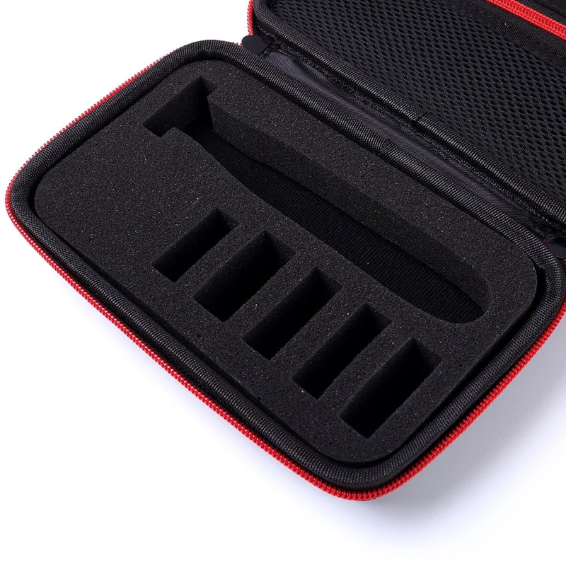 Hard Case Organizer Carrying Bag for Philips Norelco OneBlade Electric Trimmer Shaver QP2520/90/70 - Red