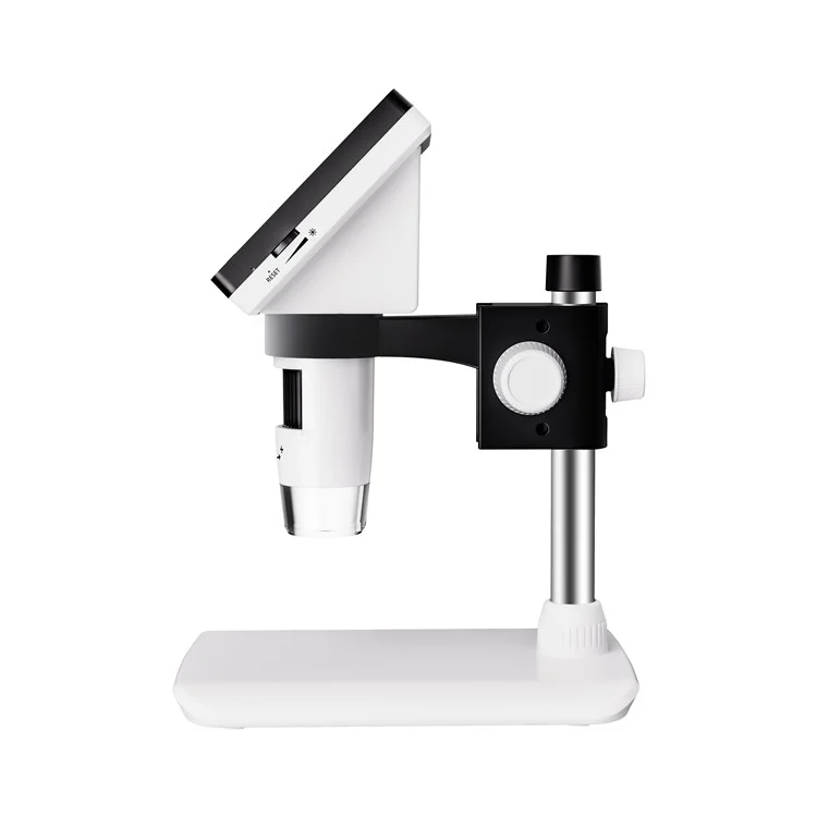 Inskam307 1000X 4.3-Zoll-HD-1080P-LCD-Digitalmikroskop mit einstellbarer Tischplattenmikroskopkamera mit 8 LEDs (unterstützt 10 Sprachen)