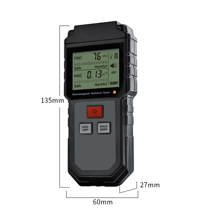 ET825 Electromagnetic Radiation Tester Wave Radiation Detector EMF Meter