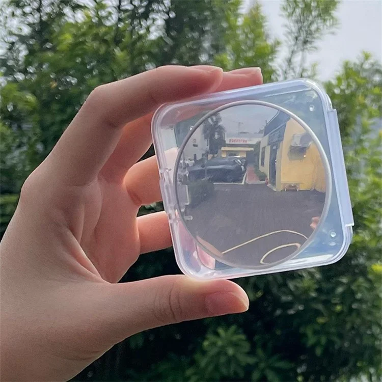 Magnetic Makeup Mirror Phone Back Makeup Mirror Compatible with MagSafe for Live Broadcast - White