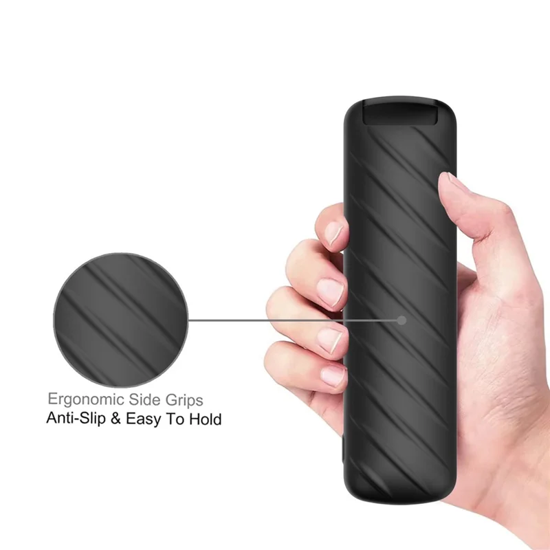 For Amazon Alexa Voice Remote Pro Liquid Silicone Case Remote Controller Protective Cover - Dark Blue