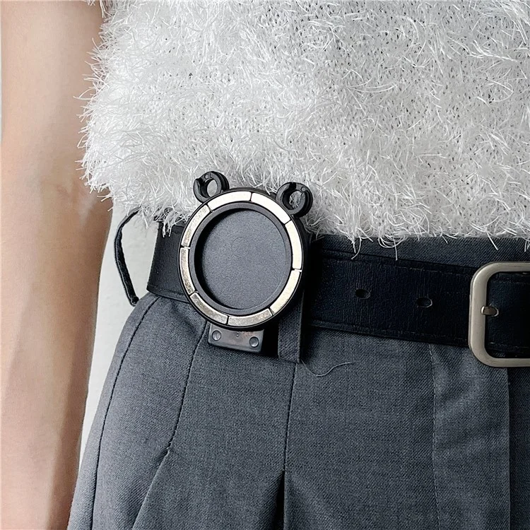 Bear Shape Magnetic Belt Clip Mobile Phone Holder with Clear Tether Tab and Spring Rope
