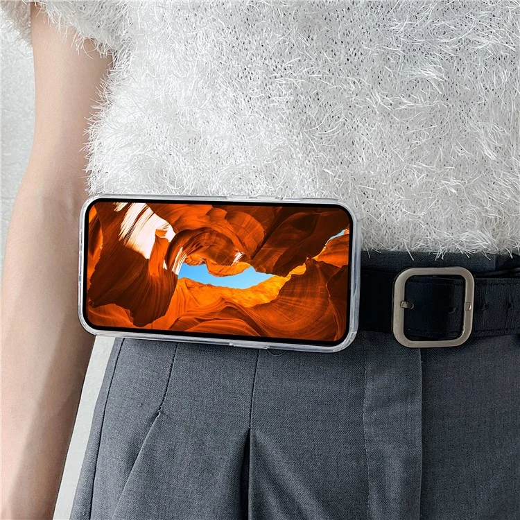 Bear Shape Magnetic Belt Clip Mobile Phone Holder with Clear Tether Tab and Spring Rope