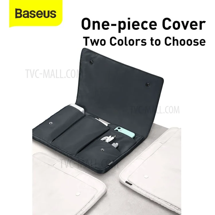 BASEUS Basics Series Waterproof Scratch-resistant Laptop Bag Sleeve for 13-inch Notebook Compurter - White