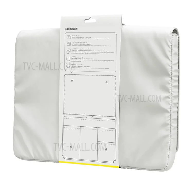 BASEUS Basics Series Waterproof Scratch-resistant Laptop Bag Sleeve for 13-inch Notebook Compurter - White
