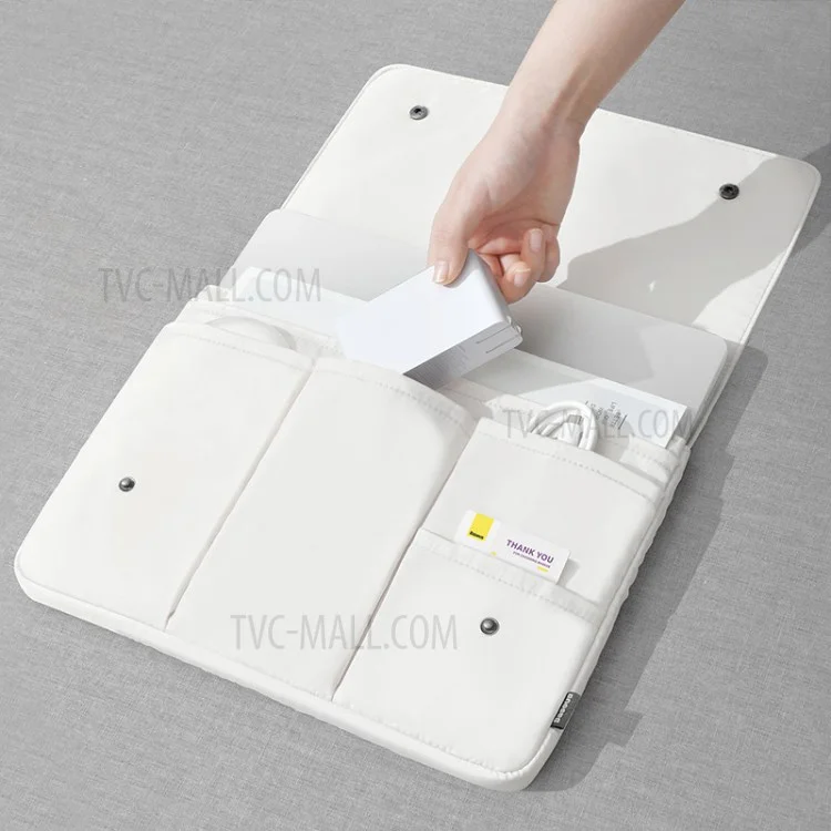 BASEUS Basics Series Waterproof Scratch-resistant Laptop Bag Sleeve for 13-inch Notebook Compurter - White