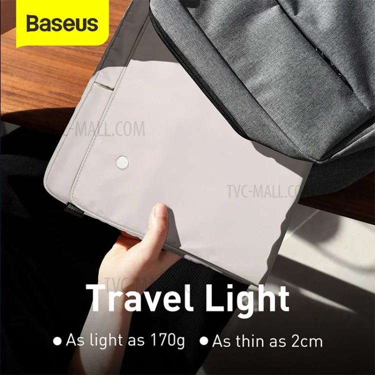 BASEUS Basics Series Waterproof Scratch-resistant Laptop Bag Sleeve for 13-inch Notebook Compurter - White