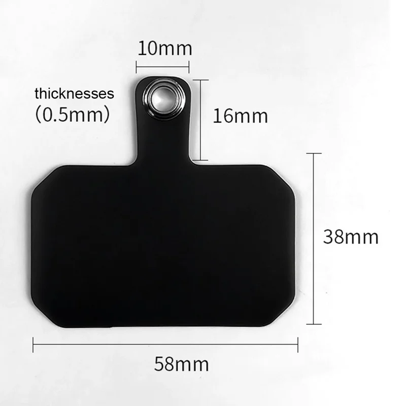 Phone Tether Tab TPU Cell Phone Patch für Telefonriemen - Rot